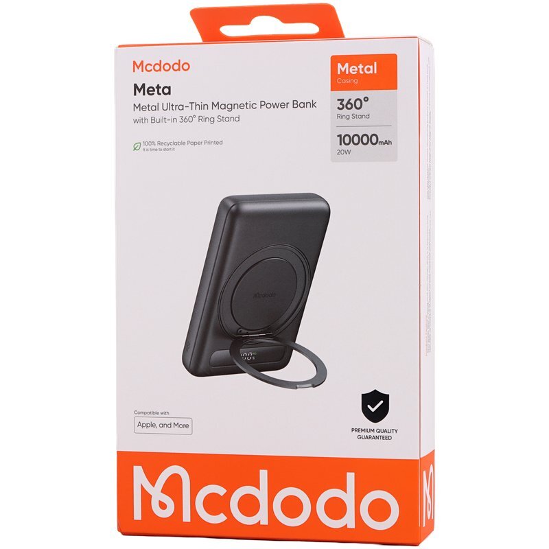 پاور بانک بی سیم فست شارژ مک دودو Meta MC-837 PD 20W ظرفیت 10000 میلی آمپر ساعت