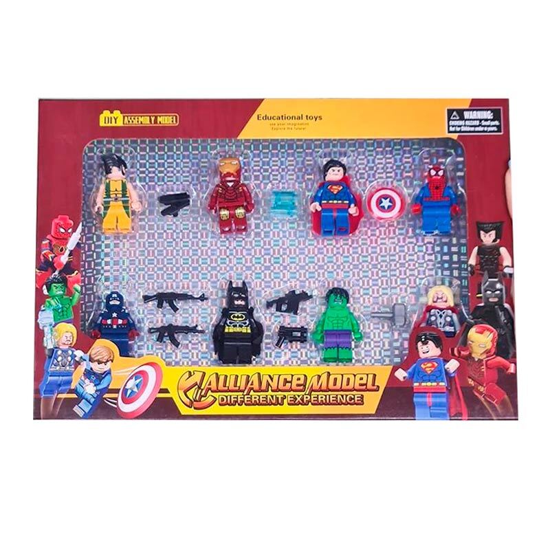 مینی فیگور طرح اونجرز سلاح دار Alliance Model بسته 8 عددی