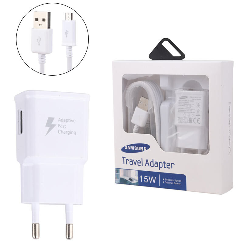 شارژر دیواری 10 وات سامسونگ Galaxy Note 4 2A + کابل میکرو یو اس بی