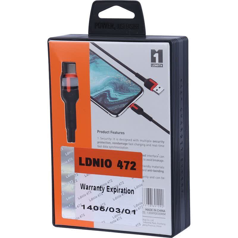کابل تایپ سی فست شارژ 2.4 آمپر الدینیو LS531 طول 1 متر