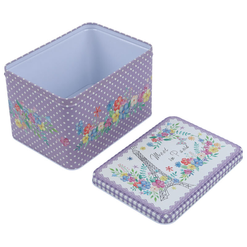 جعبه هدیه فلزی طرح مکعبی بسته 3 عددی