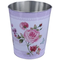 سطل زباله فلزی طرح دار