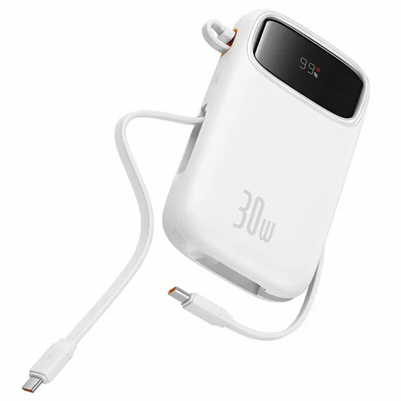 پاور بانک فست شارژ باسئوس QPow2 P1005500 QC3.0 PD 30W ظرفیت 20000 میلی آمپر ساعت