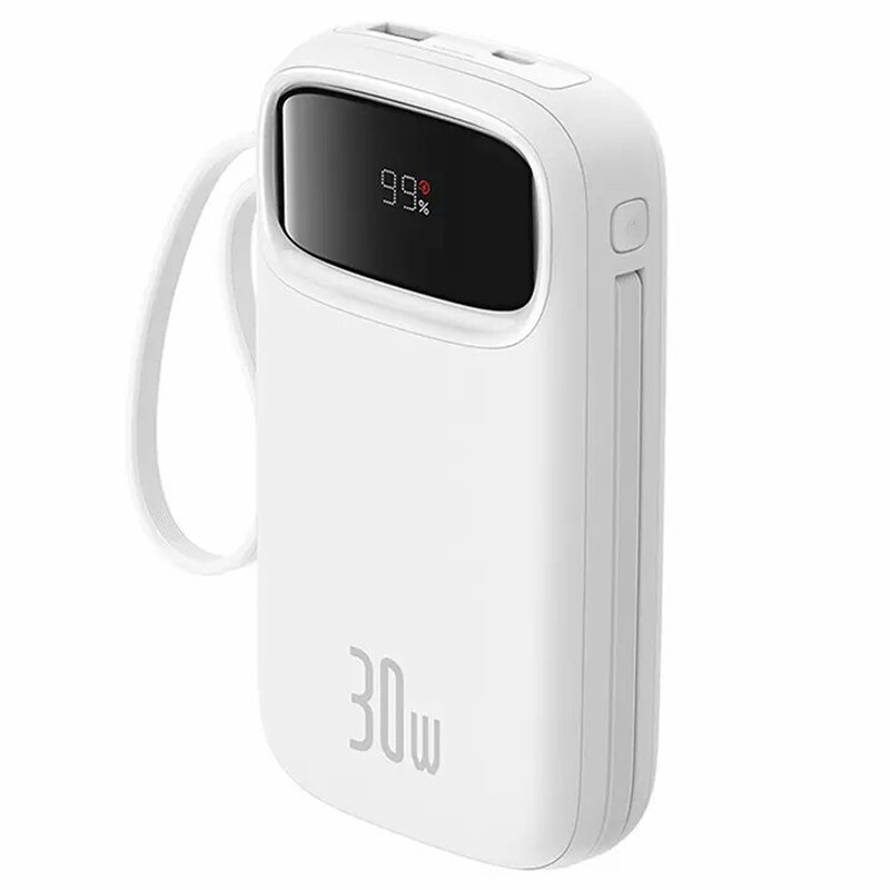 پاور بانک فست شارژ باسئوس QPow2 P1005500 QC3.0 PD 30W ظرفیت 20000 میلی آمپر ساعت