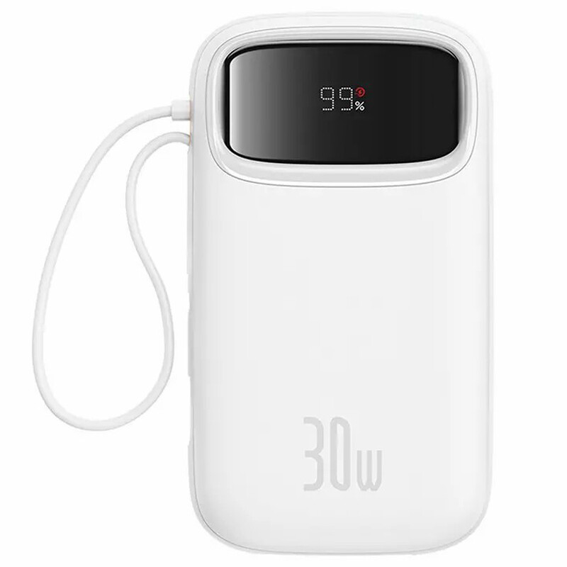 پاور بانک فست شارژ باسئوس QPow2 P1005500 QC3.0 PD 30W ظرفیت 20000 میلی آمپر ساعت