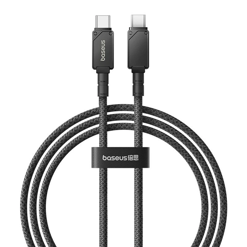 کابل دو سر تایپ سی فست شارژ 100 وات باسئوس Unbreakable Series P10355800221-00 طول 1 متر