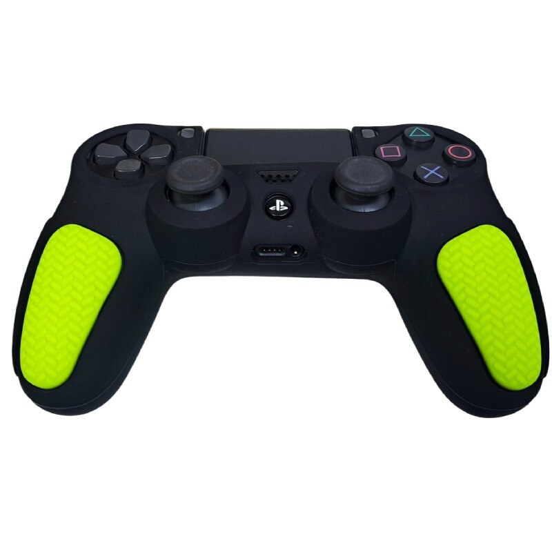 روکش دسته بازی PS4 استوپ دار زمینه مشکی زرد