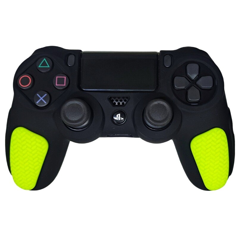 روکش دسته بازی PS4 استوپ دار زمینه مشکی زرد