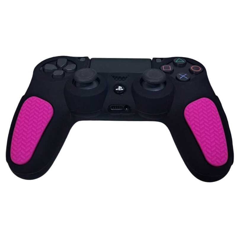 روکش دسته بازی PS4 استوپ دار زمینه مشکی صورتی