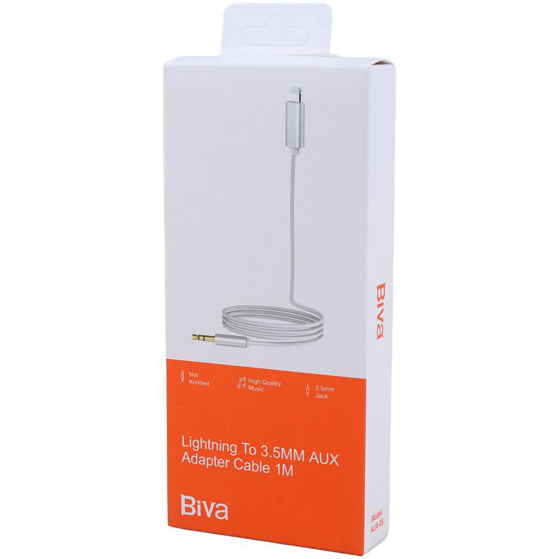کابل تبدیل Lightning به AUX بیوا AUX-05 طول 1 متر