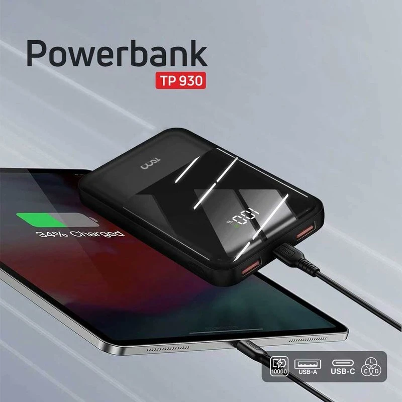 پاور بانک فست شارژ تسکو TP 930 PD 22.5W ظرفیت 10000 میلی آمپر ساعت