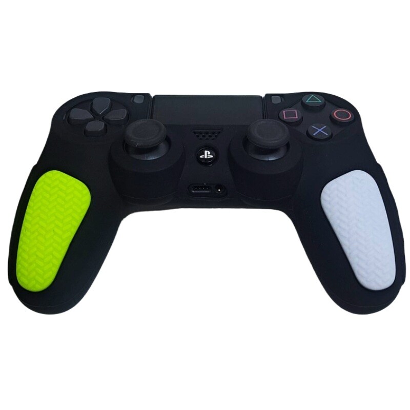 روکش دسته بازی PS4 استوپ دار زمینه مشکی سفید زرد