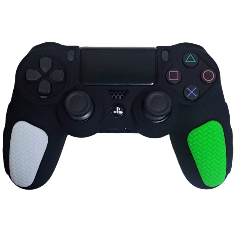 روکش دسته بازی PS4 استوپ دار زمینه مشکی سفید سبز