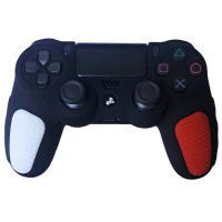 روکش دسته بازی PS4 استوپ دار زمینه مشکی سفید قرمز