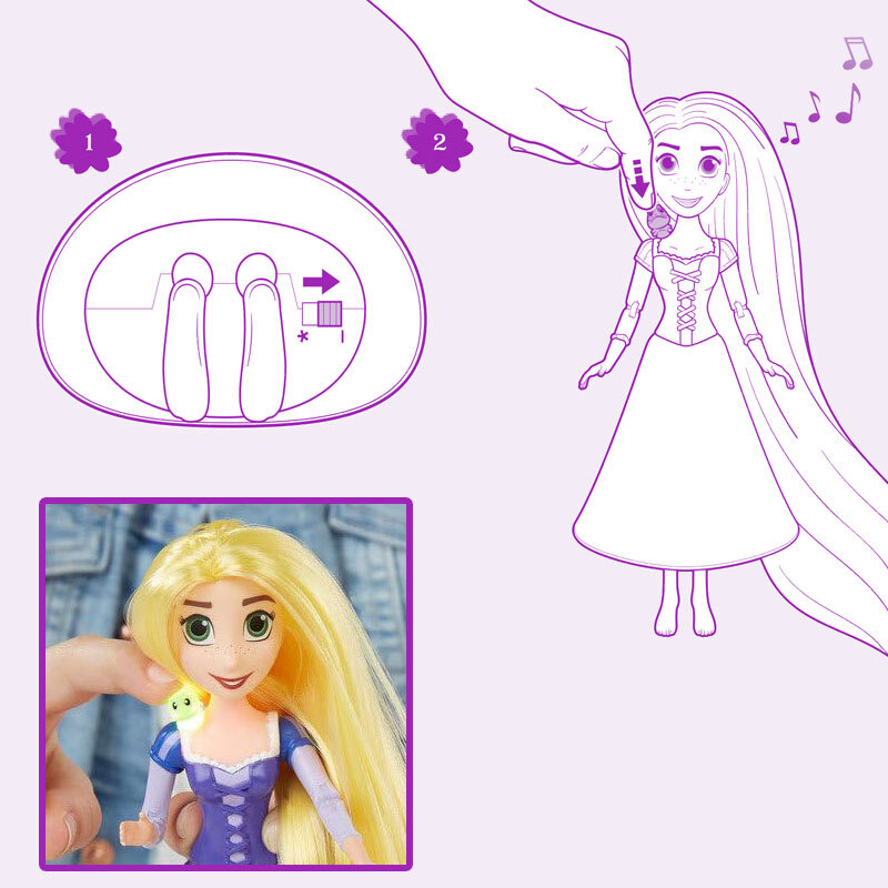 عروسک راپونزل و پاسکال موزیکال Hasbro کد C1752