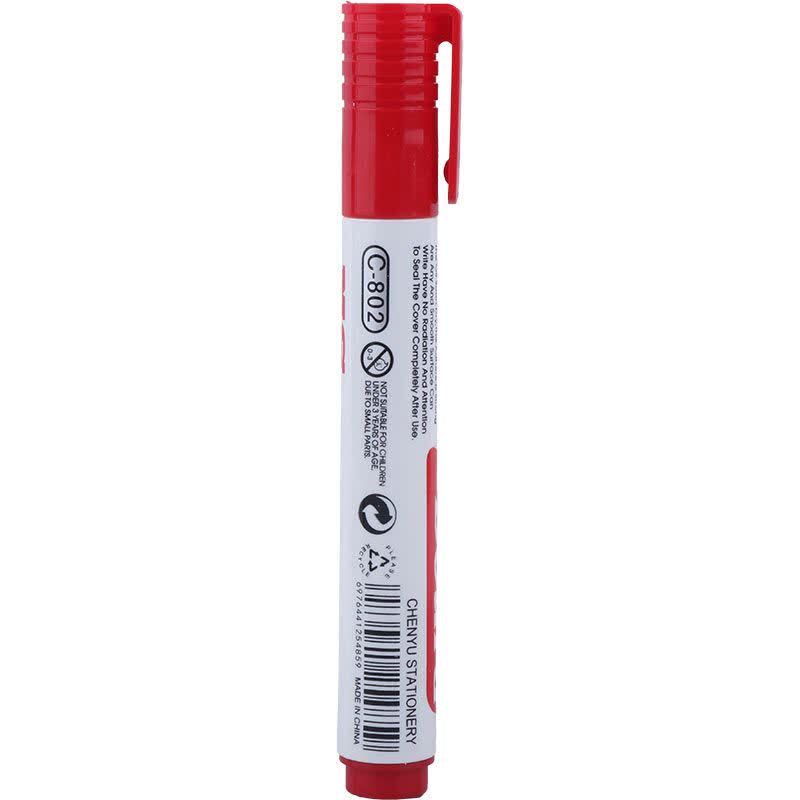 ماژیک وایت برد ام اس نوک گرد رنگی C-802 بسته 12 عددی