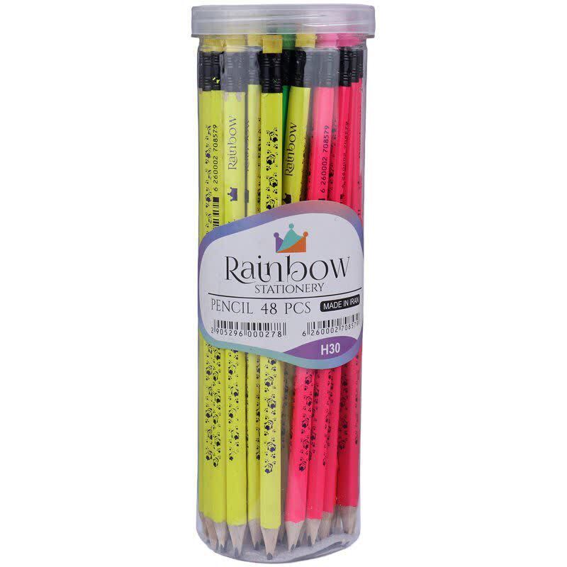 مداد مشکی رینبو Rainbow H30 بسته 48 عددی