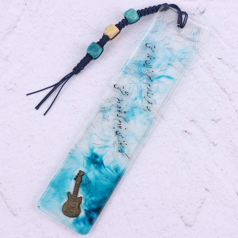 نشانگر کتاب رزینی طرح کریستال