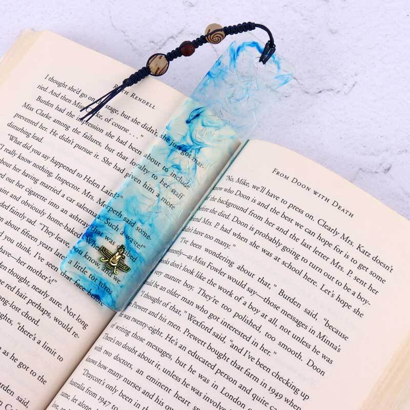 نشانگر کتاب رزینی طرح کریستال