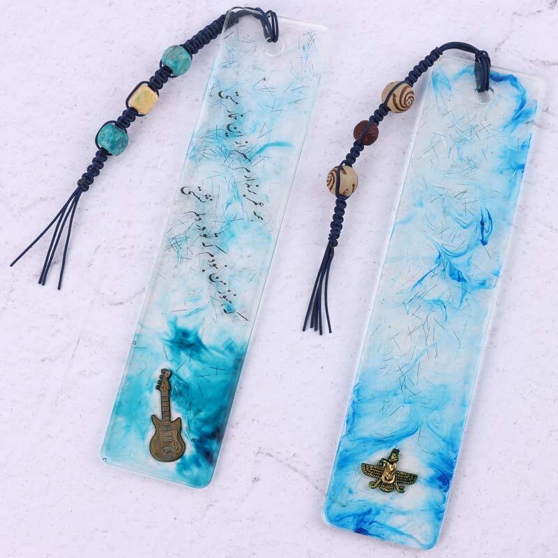 نشانگر کتاب رزینی طرح کریستال