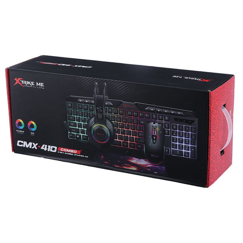 کیبورد و موس گیمینگ ایکستریکمی CMX-410 + هدست و پد موس
