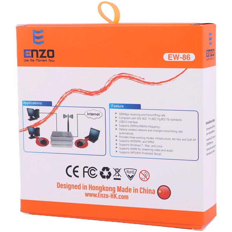 کارت شبکه بی سیم Enzo EW-86 300Mbps