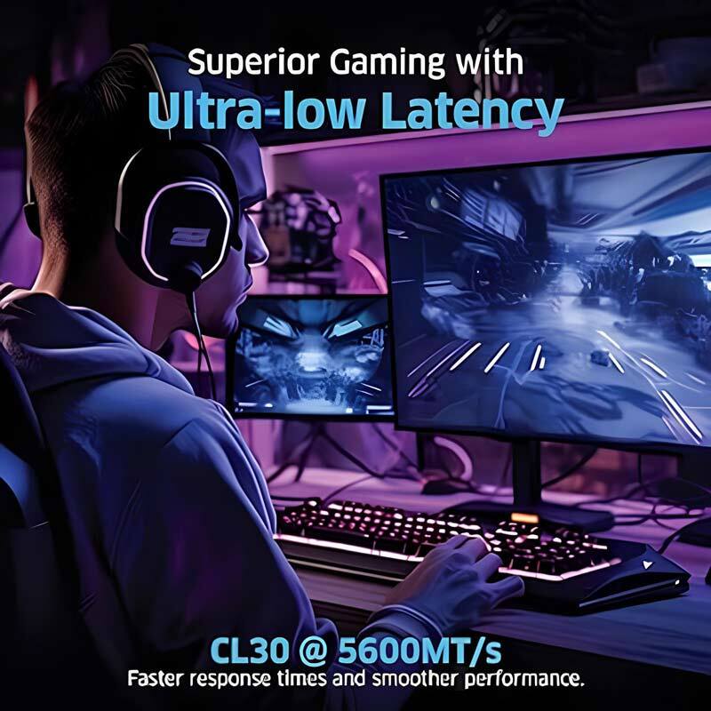 رم کامپیوتر کلو FIT V White DDR5 16GB Dual 5600MHz CL30