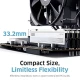 رم کامپیوتر کلو FIT V White DDR5 16GB Dual 5600MHz CL30
