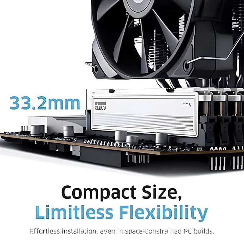 رم کامپیوتر کلو FIT V White DDR5 16GB Dual 5600MHz CL30