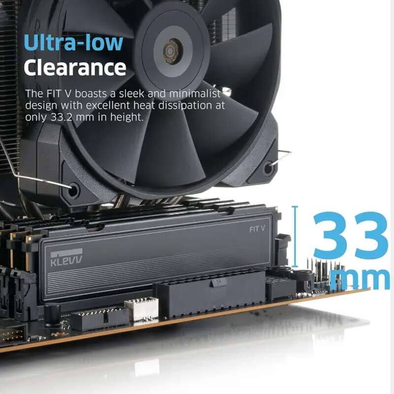رم کامپیوتر کلو FIT V Black DDR5 32GB Dual 6400MHz CL32