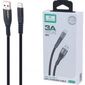 کابل تایپ سی فست شارژ 3 آمپر ارلدام EC-077C طول 1 متر
