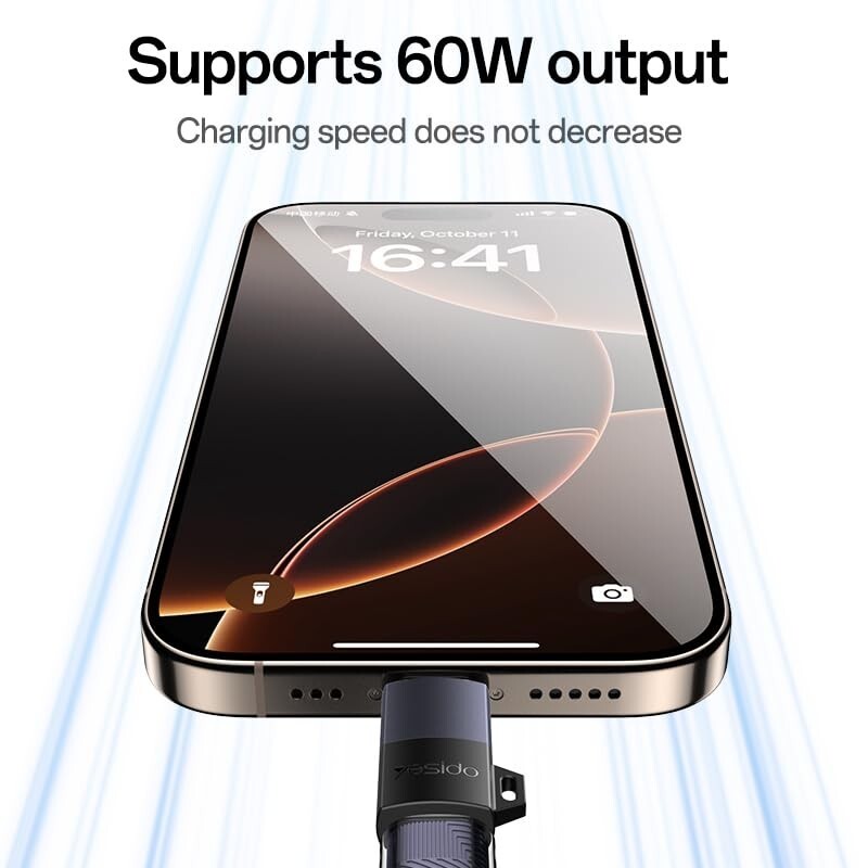 تبدیل OTG لایتنینگ به تایپ سی یسیدو GS28