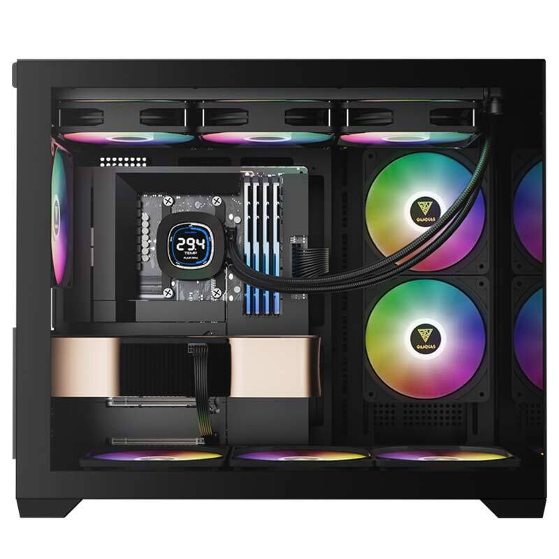 خنک کننده مایع پردازنده گیم دیاس Aura GL360 Digital ARGB Black