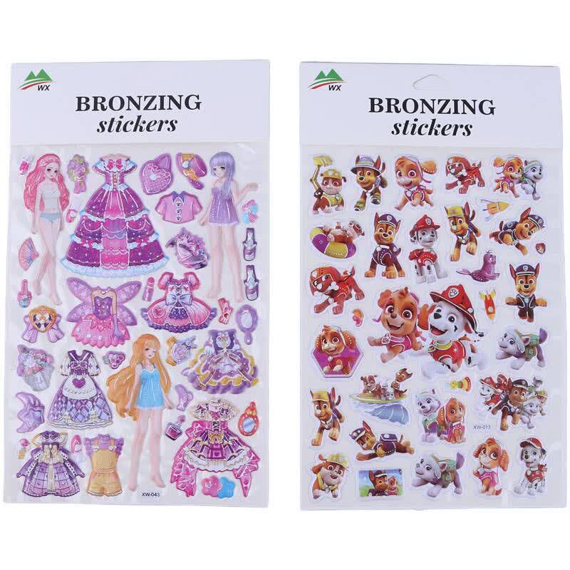 برچسب عروسکی طرح برجسته WX