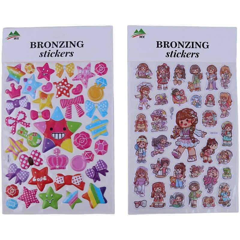 برچسب عروسکی طرح برجسته WX