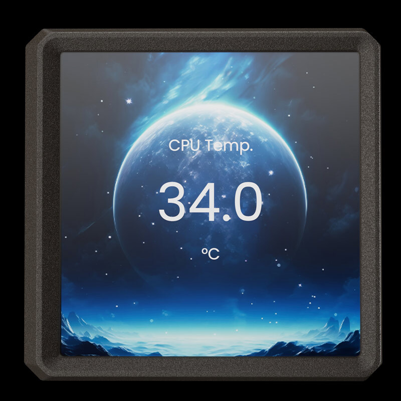 خنک کننده مایع پردازنده گیم دیاس Aura GL360 LCD ARGB Black
