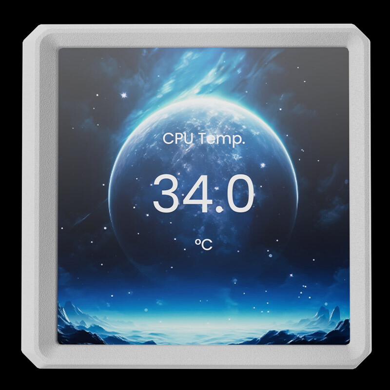 خنک کننده مایع پردازنده گیم دیاس Aura GL360 LCD ARGB WH