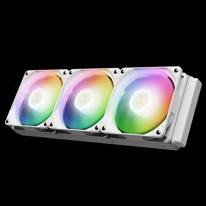 خنک کننده مایع پردازنده گیم دیاس Aura GL360 DIGITAL ARGB WH