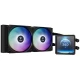 خنک کننده مایع پردازنده گیم دیاس Aura GL240 LCD ARGB Black