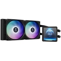 خنک کننده مایع پردازنده گیم دیاس Aura GL240 LCD ARGB Black