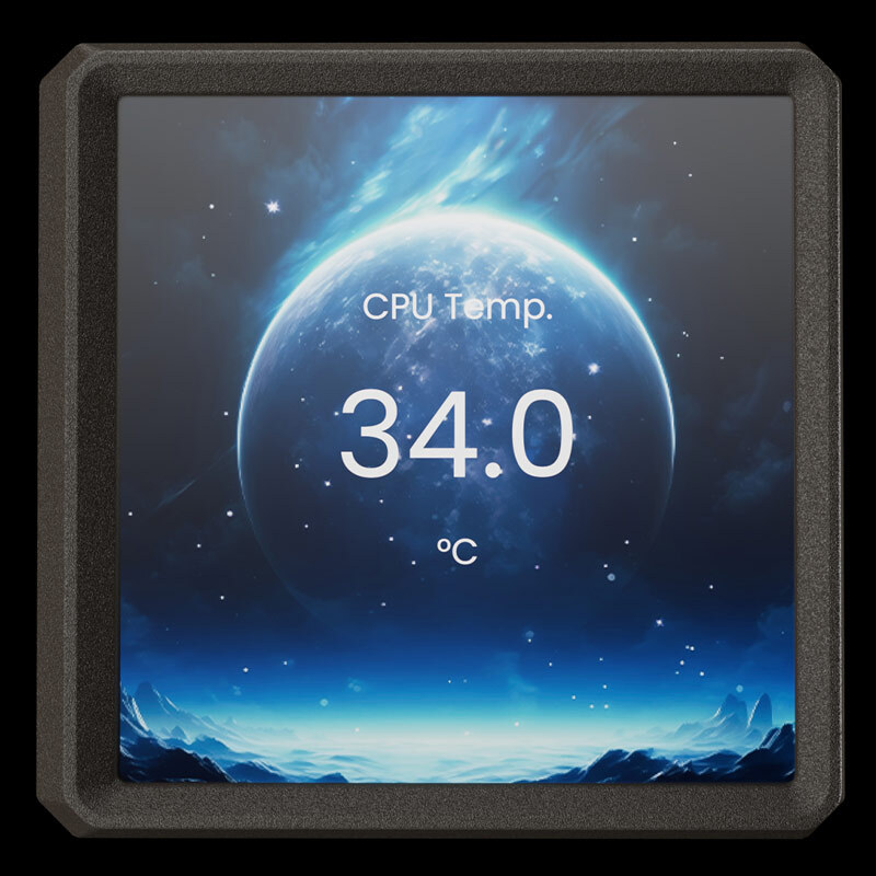 خنک کننده مایع پردازنده گیم دیاس Aura GL240 LCD ARGB Black