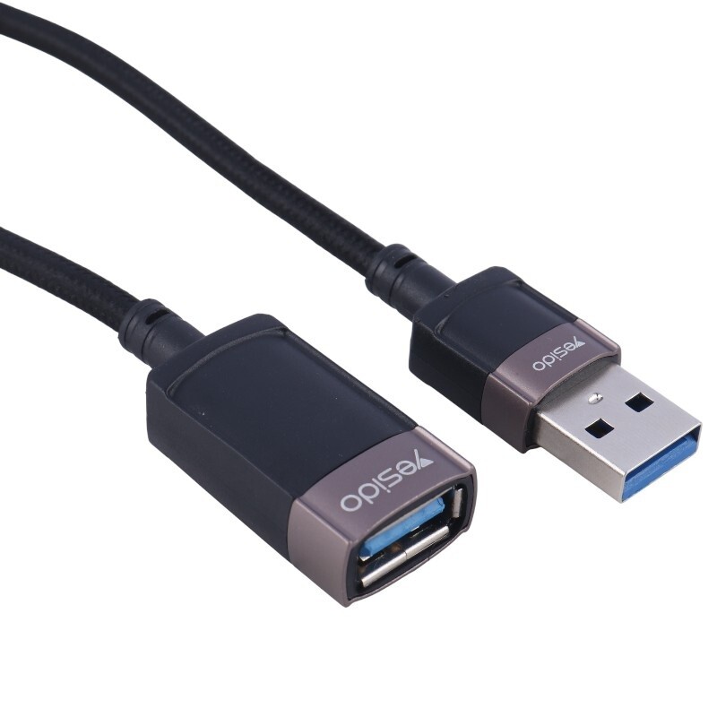 کابل افزایش طول USB یسیدو GS26 طول 1.5 متر