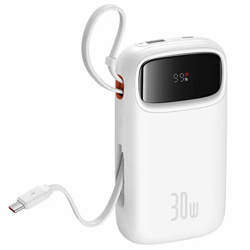 پاور بانک فست شارژ باسئوس QPow2 PPQD4-10C P1005500 QC3.0 PD 30W ظرفیت 10000 میلی آمپر ساعت