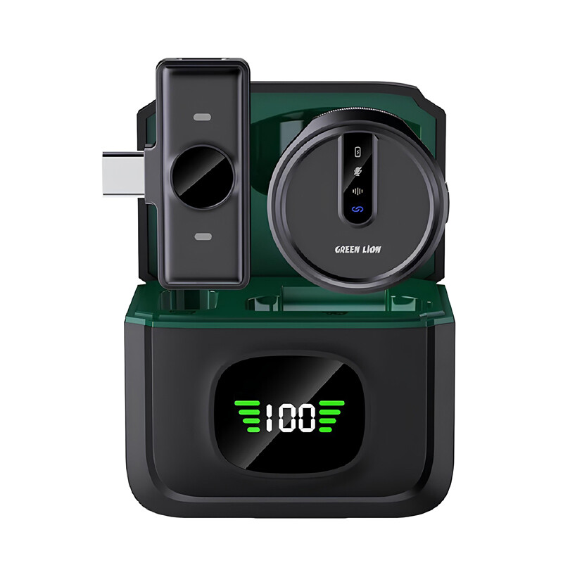 میکروفون یقه ای بی سیم Green Lion GM-88X Type-C