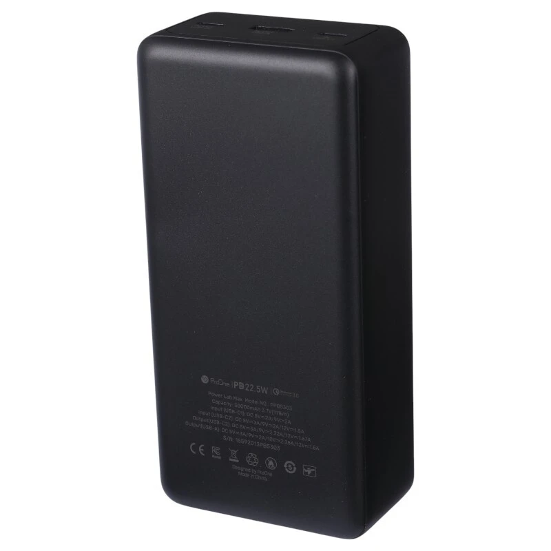 پاور بانک فست شارژ پرووان PPB5303 QC3.0 PD 22.5W ظرفیت 30000 میلی آمپر ساعت