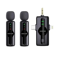 میکروفون یقه ای بی سیم Green Lion GM-80X Type-C/Lightning/3.5mm