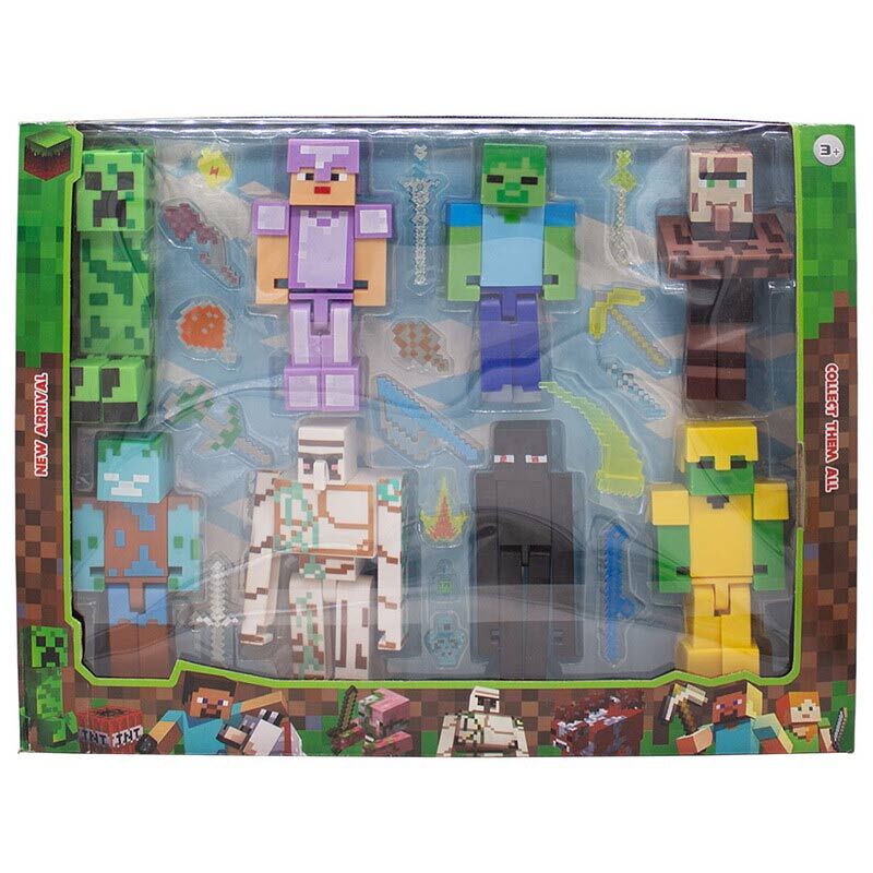 اکشن فیگور طرح Minecraft بسته 8 عددی کد 2