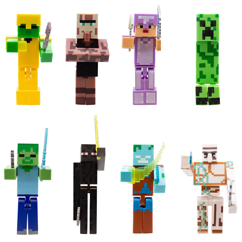 اکشن فیگور طرح Minecraft بسته 8 عددی کد 2