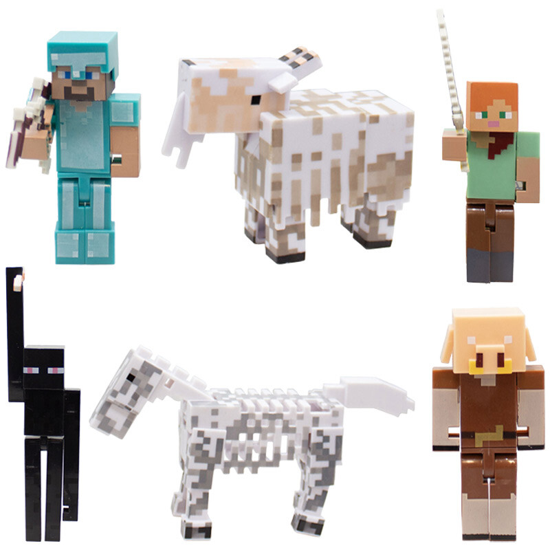 اکشن فیگور ماینکرافت بسته 6 عددی