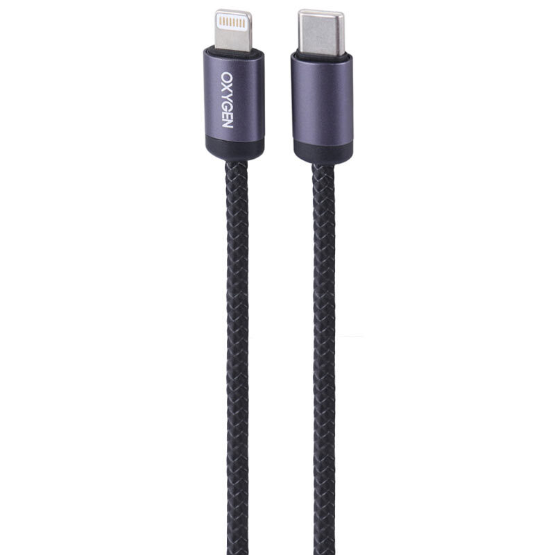 کابل تایپ سی به لایتنینگ فست شارژ 27 وات اکسیژن LX-22 طول 25 سانتی متر